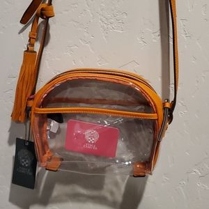 Vince camuto clean bag orange new